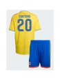 Otroške Nogometnih dresov Kolumbija Juan Fernando Quintero #20 Domači SP 2026 Kratki rokavi (+ hlače)